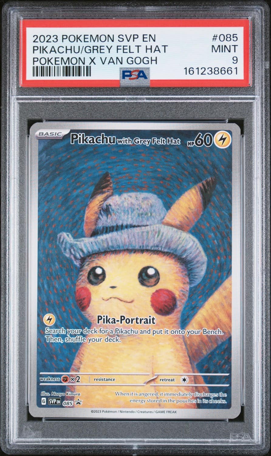 Pikachu/grey Felt Hat