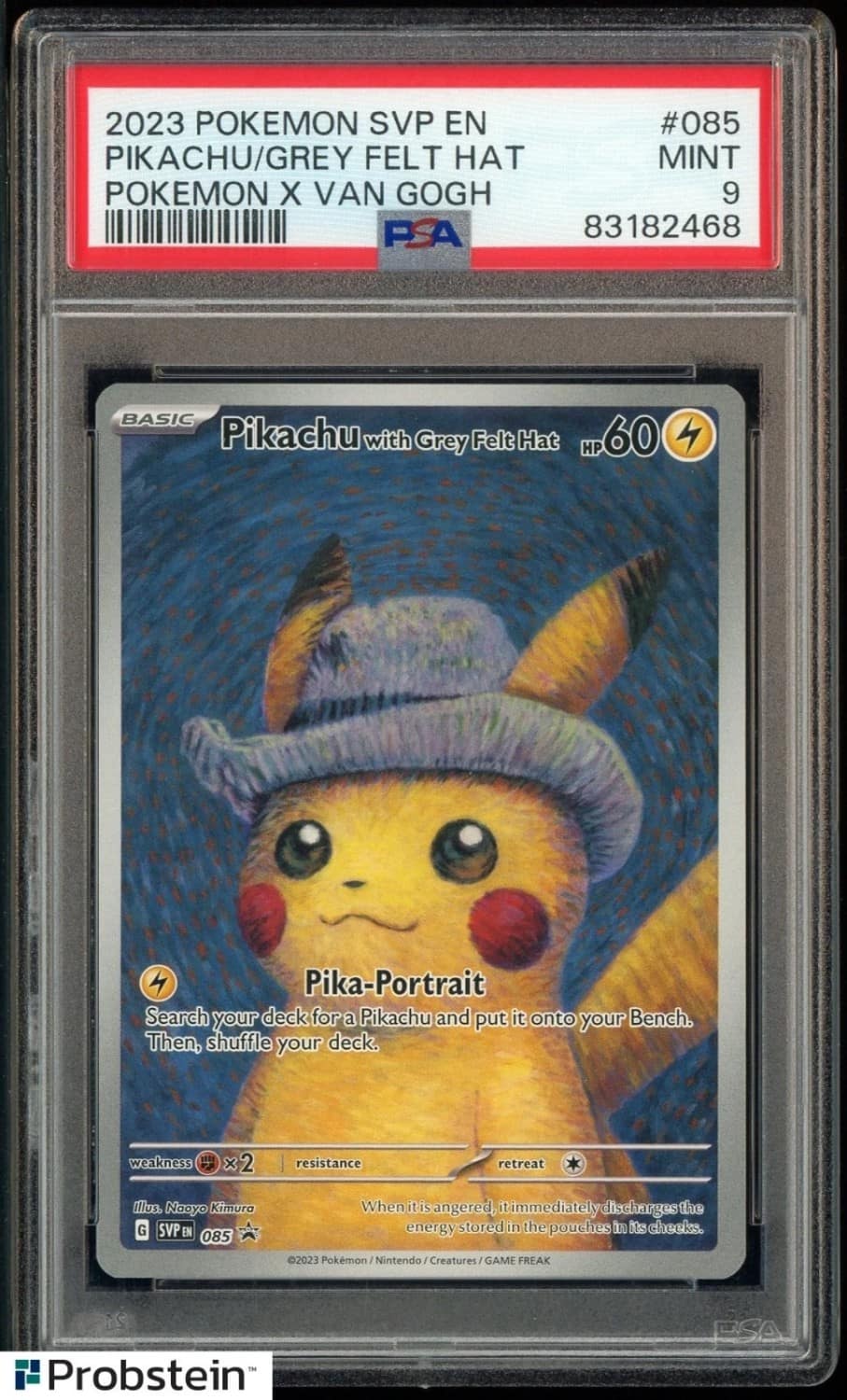 Pikachu/grey Felt Hat