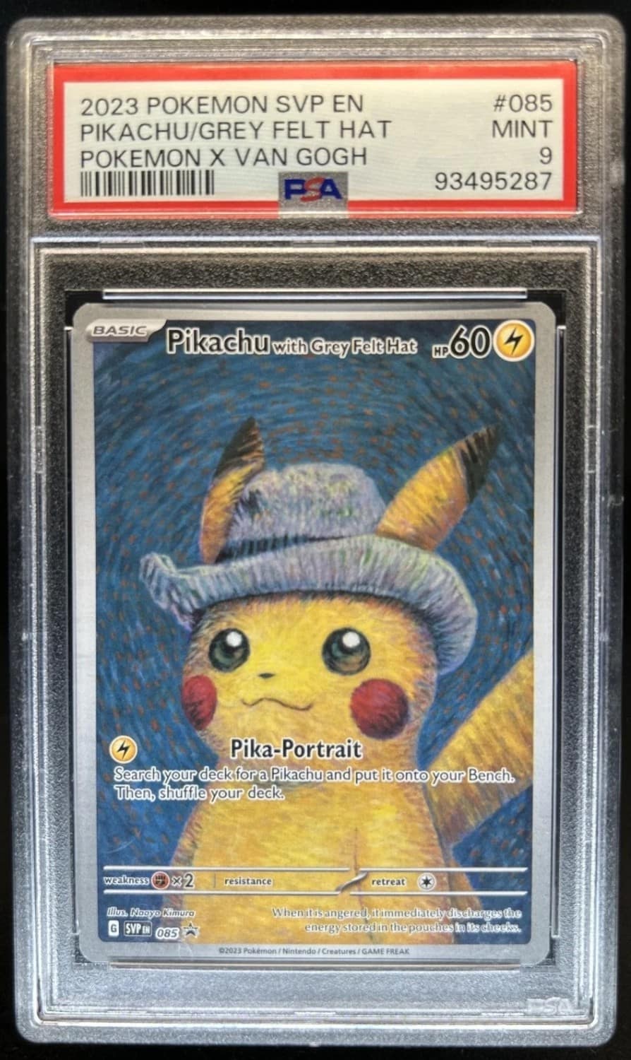Pikachu/grey Felt Hat