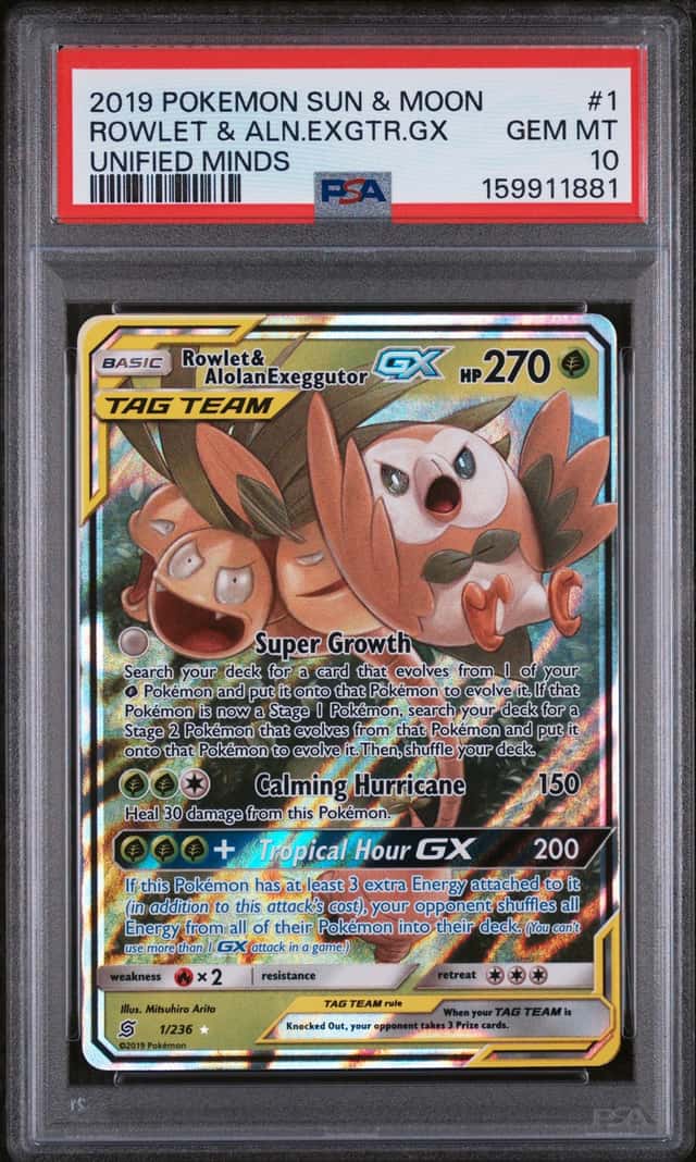 Rowlet & Alolan Exeggutor GX