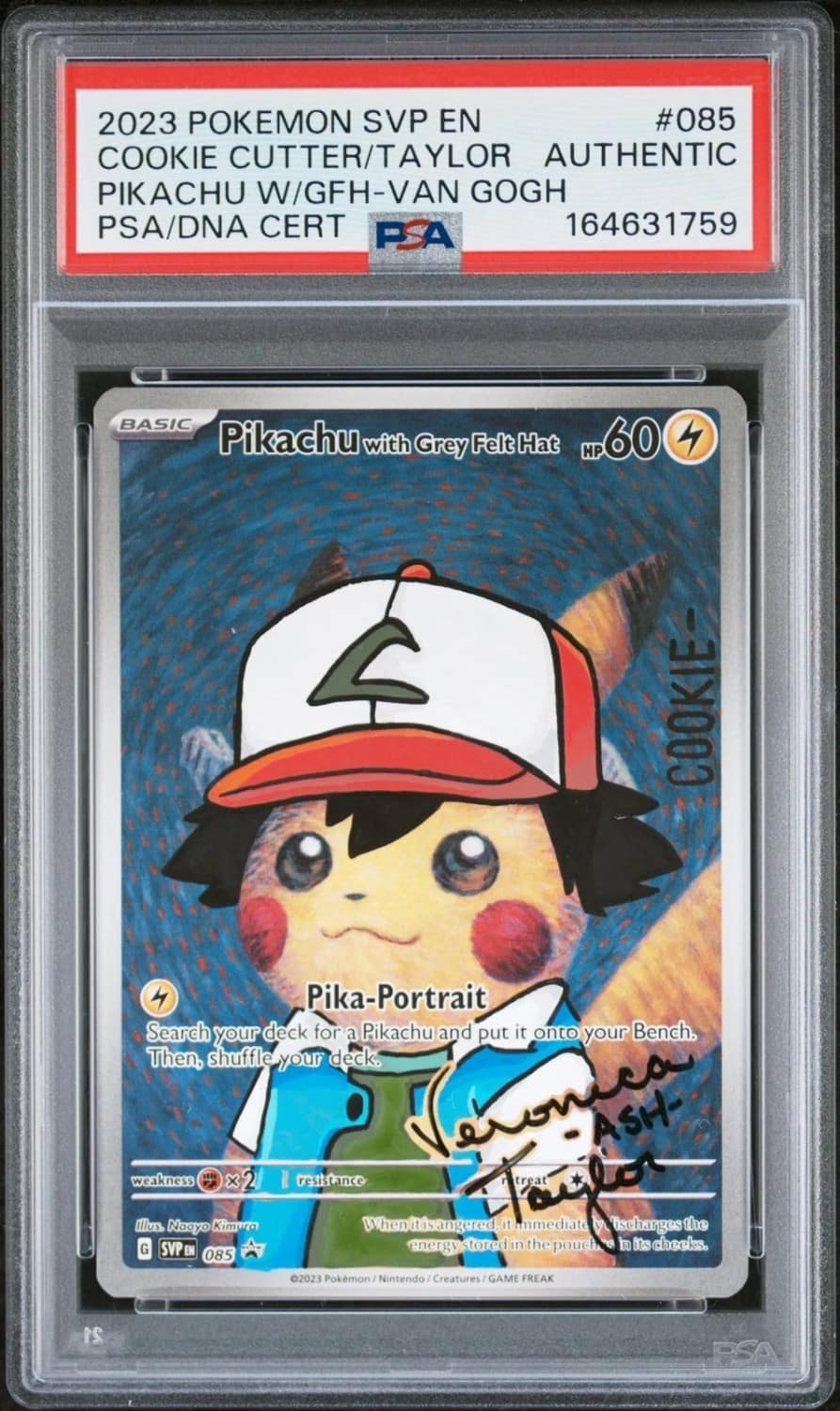Pikachu/grey Felt Hat