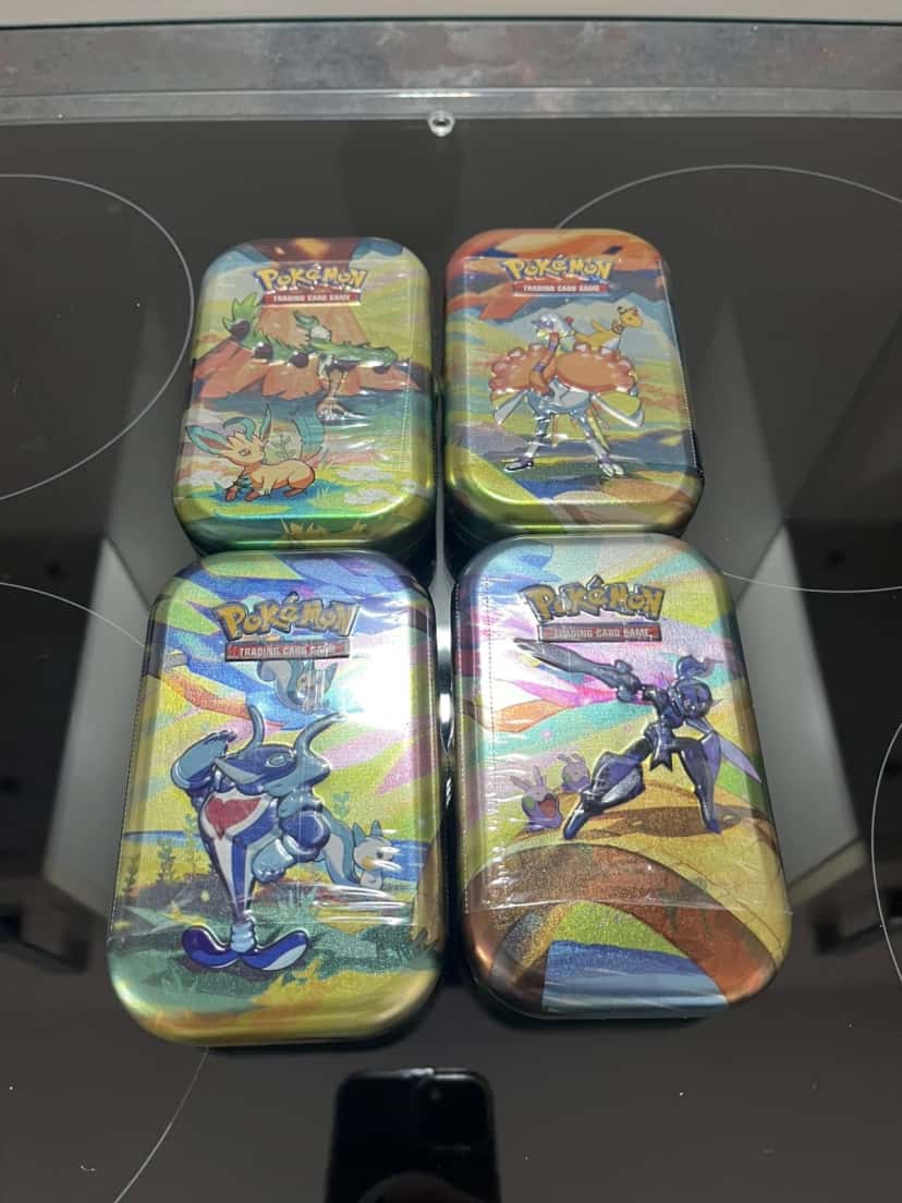 Paldea Evolved Vibrant Paldea Mini Tin Collection Display tin