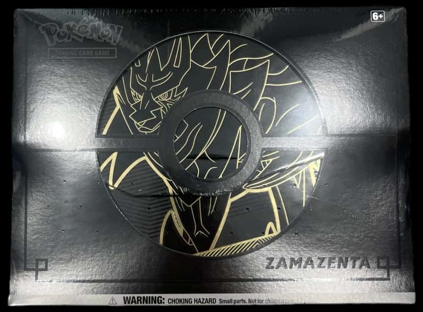 Sword & Shield Elite Trainer Box Plus Zamazenta collection box