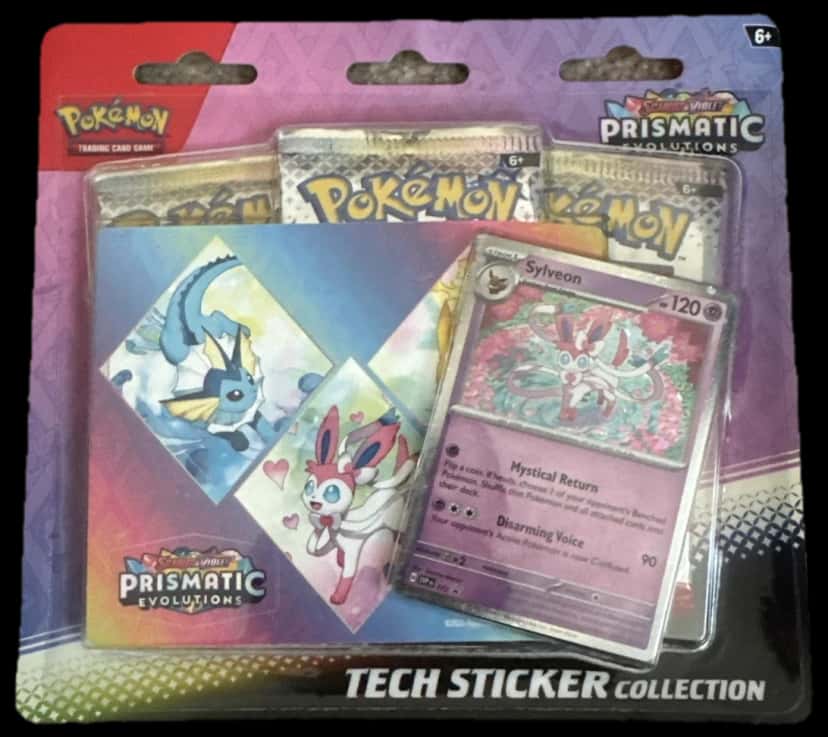 Prismatic Evolutions Tech Sticker Collection Case collection box