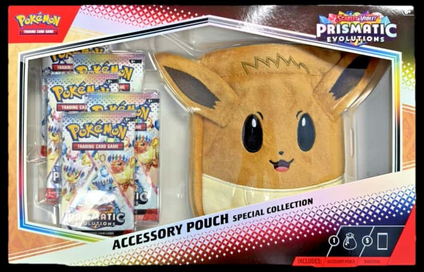 Prismatic Evolutions Eevee Accessory Pouch Special Collection collection box