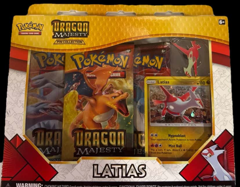Dragon Majesty Latias Pin Collection collection box