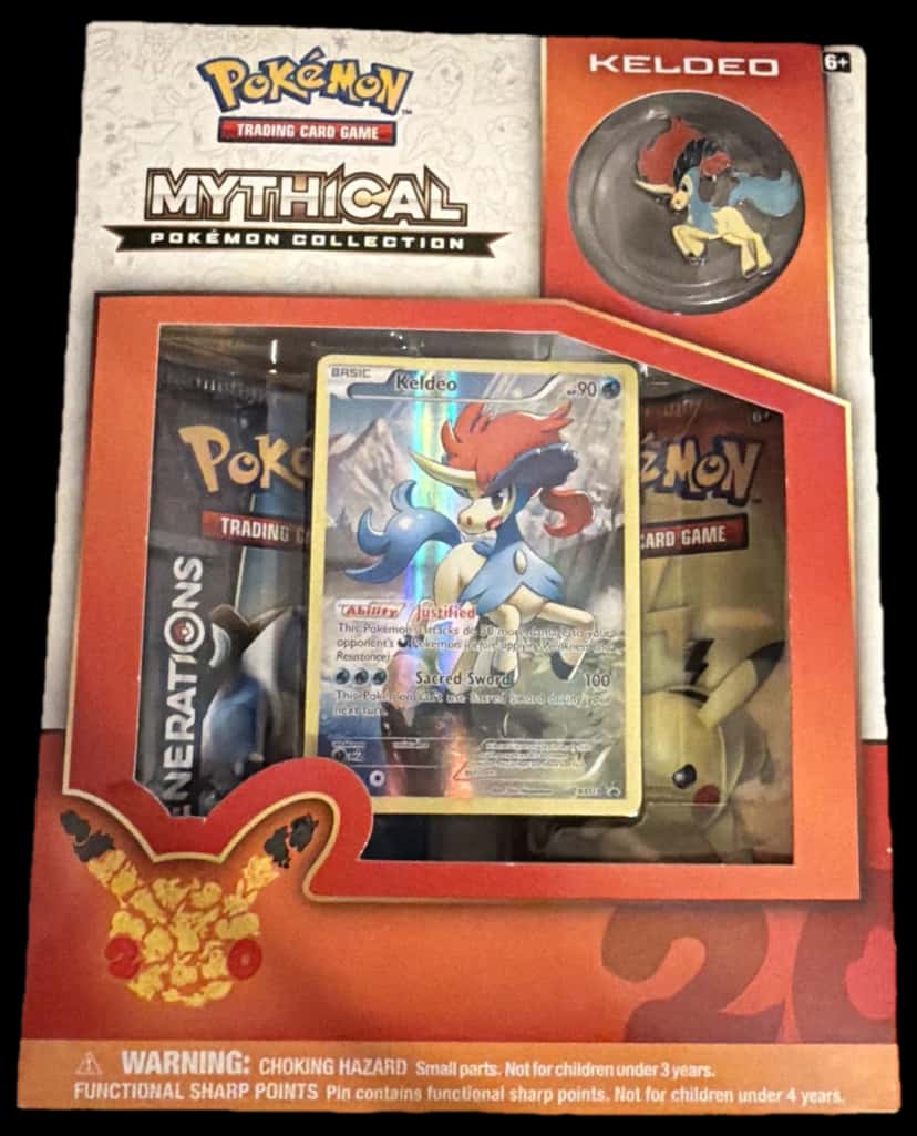 Generations Mythical Pokemon Collection Keldeo collection box