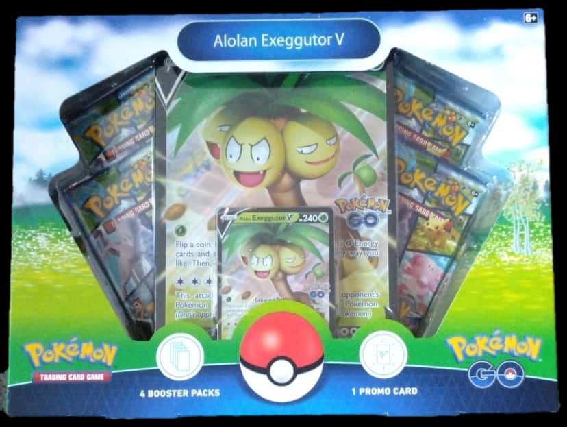Pokemon Go Alolan Exeggutor V Collection collection box