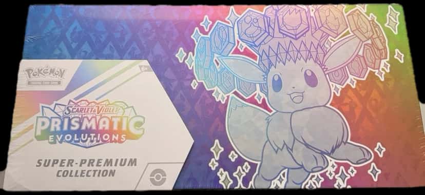 Scarlet & Violet Prismatic Evolutions Super Premium Collection collection box