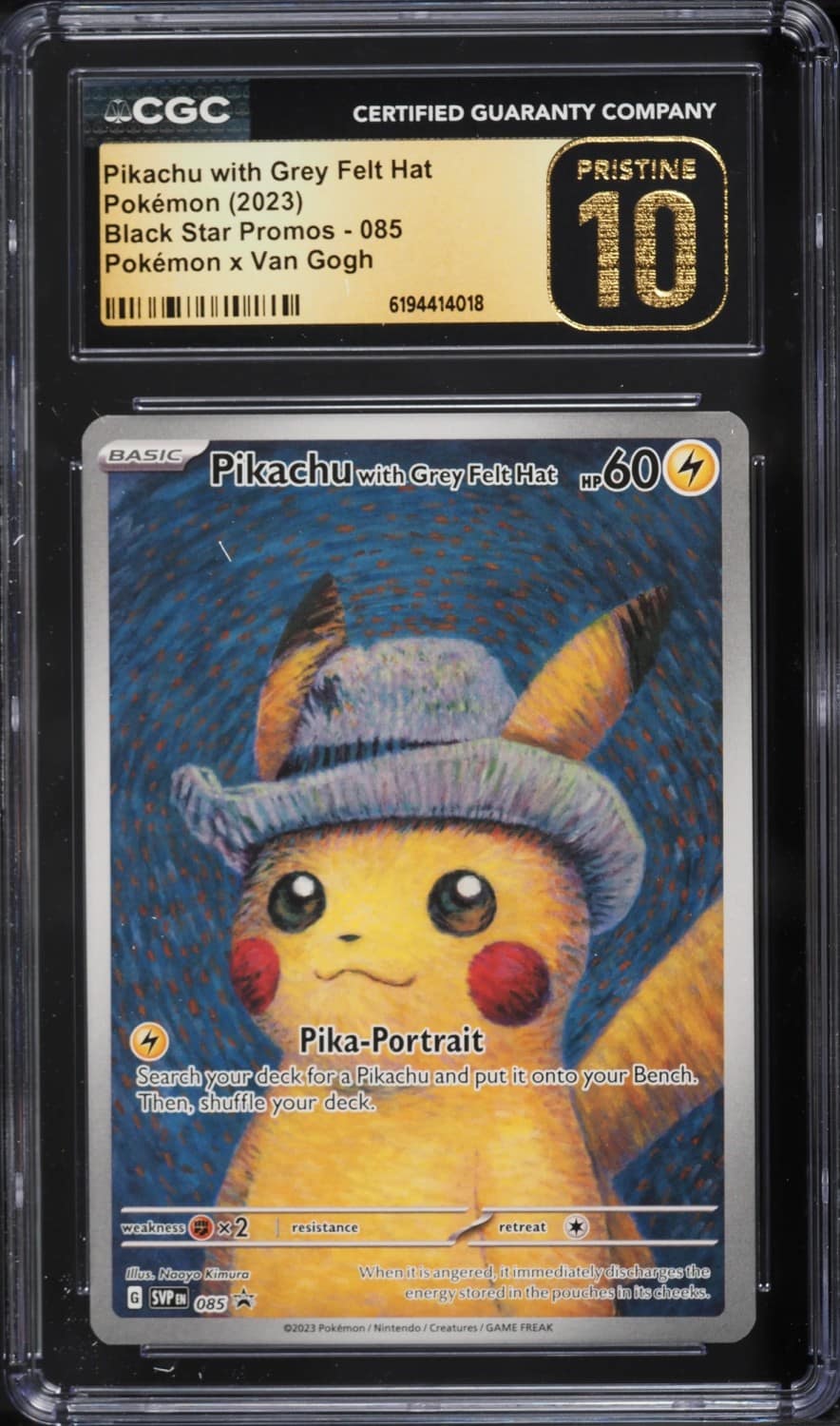 Pikachu/grey Felt Hat