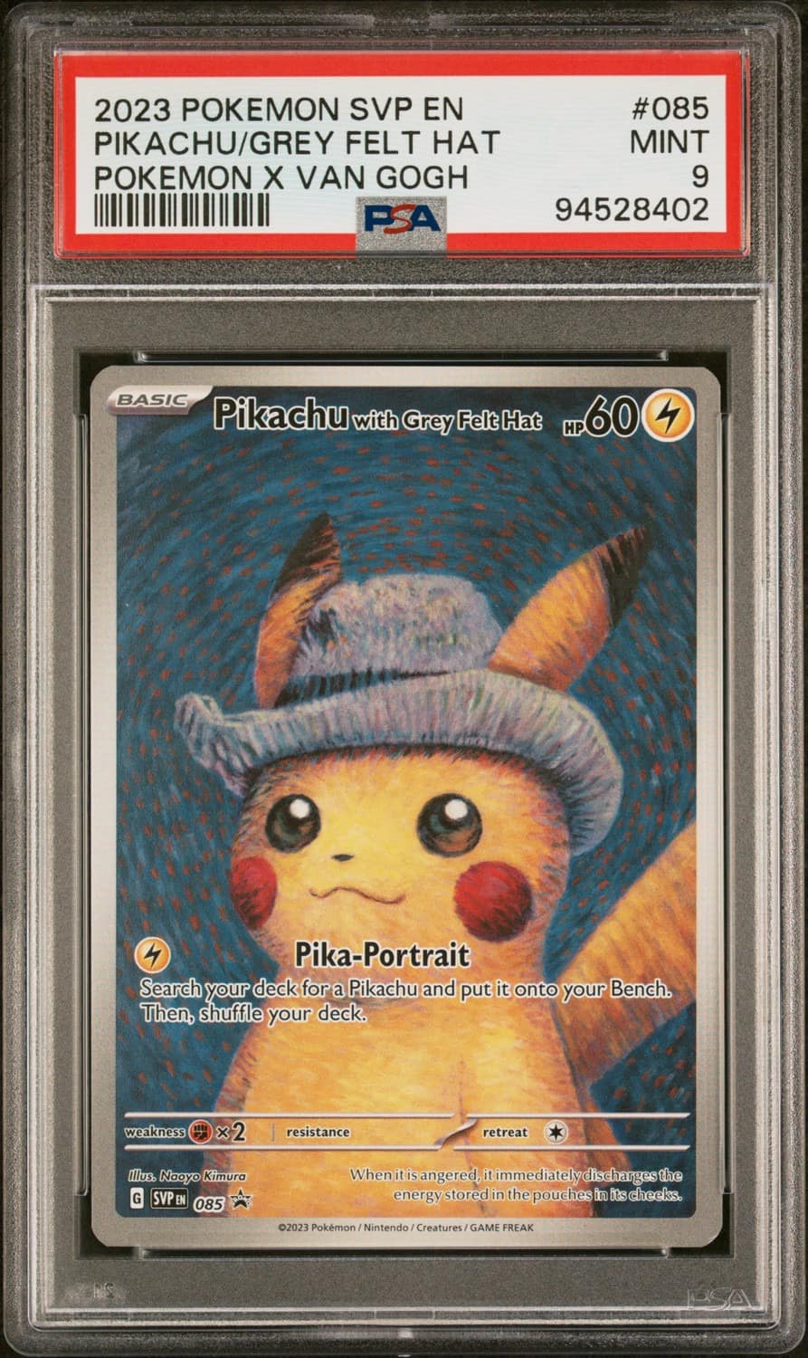 Pikachu/grey Felt Hat