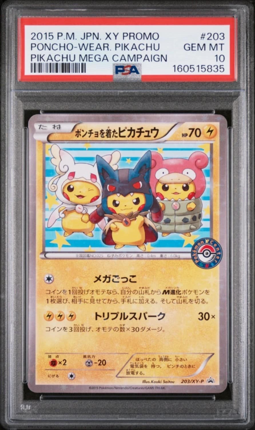 Poncho-Wear Pikachu
