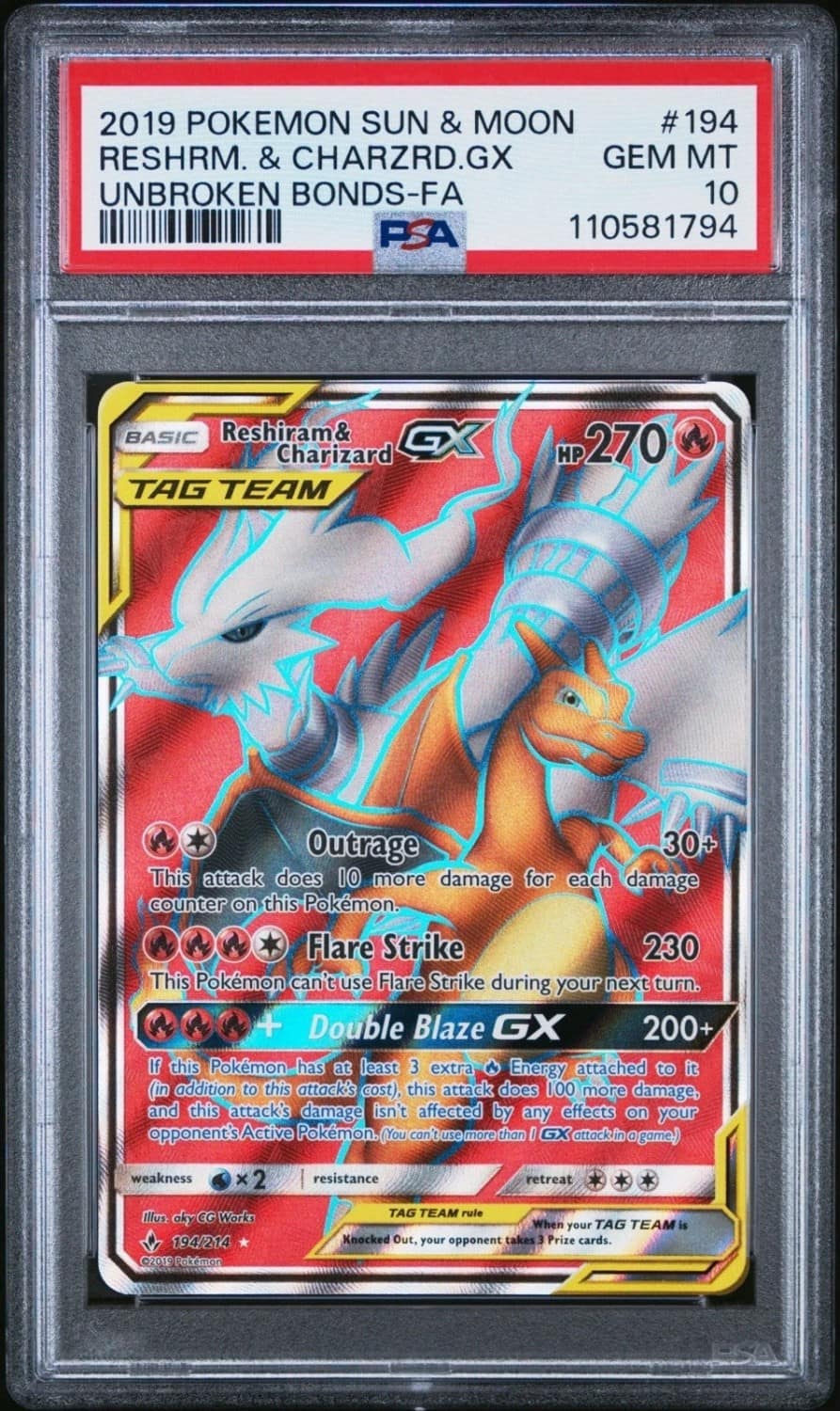 Reshiram & Charizard Gx
