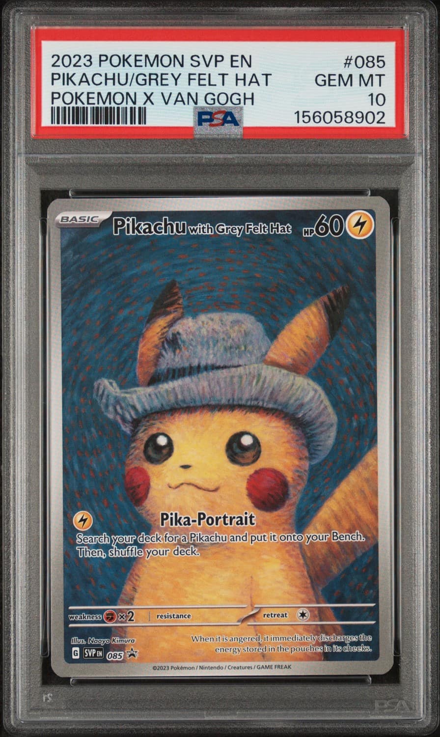Pikachu/grey Felt Hat
