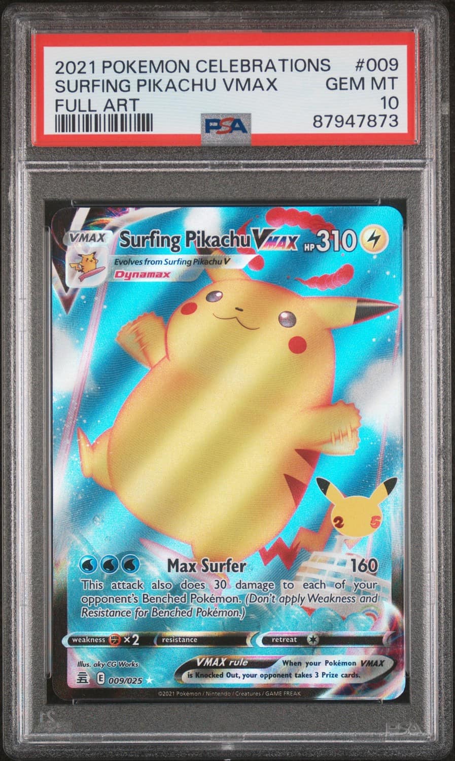 Surfing Pikachu Vmax