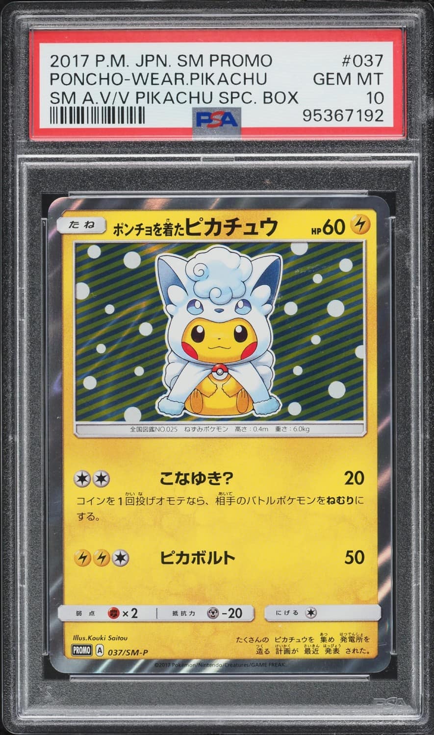 Poncho-Wearing Pikachu