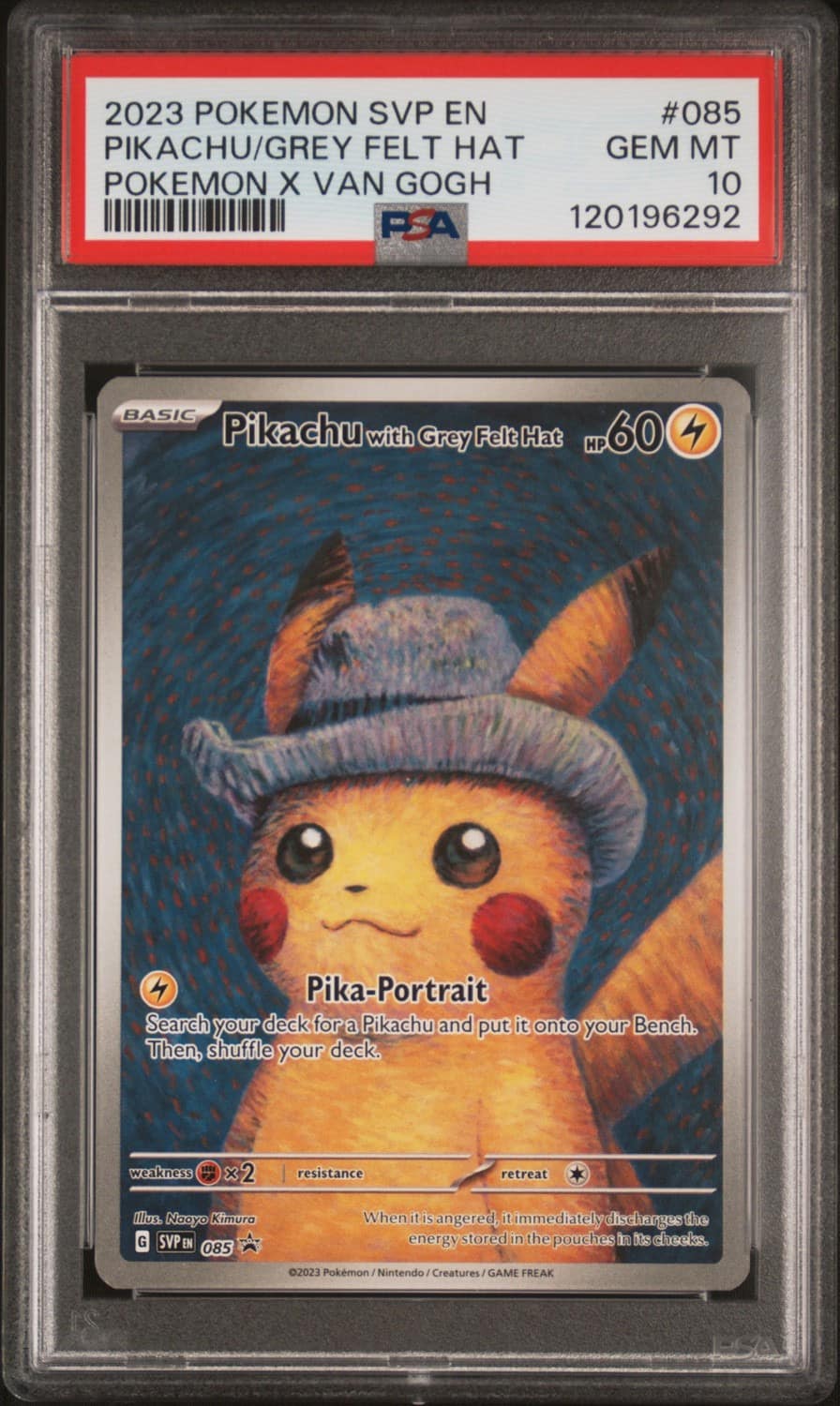 Pikachu/grey Felt Hat