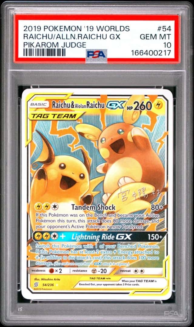 Raichu/Alolan Raichu GX