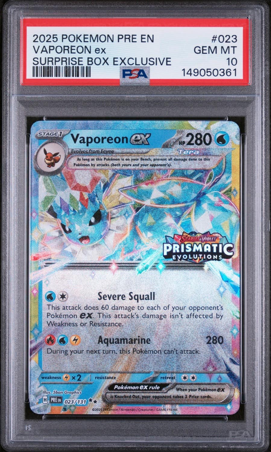 Vaporeon Ex