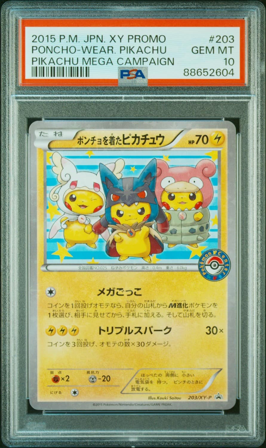 Poncho-Wear Pikachu