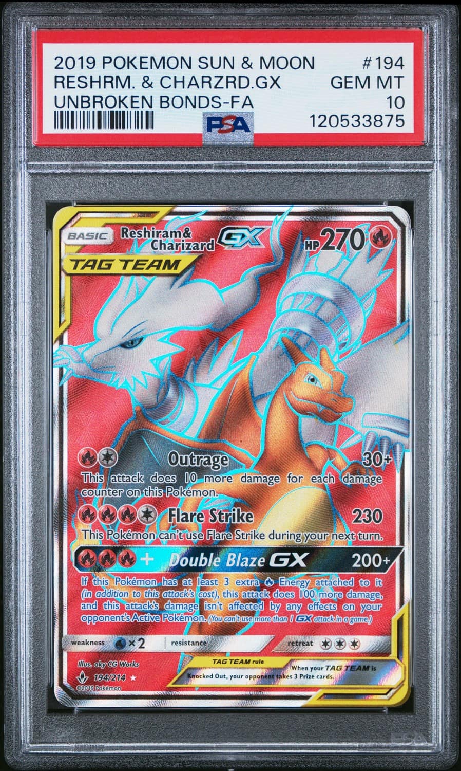 Reshiram & Charizard Gx