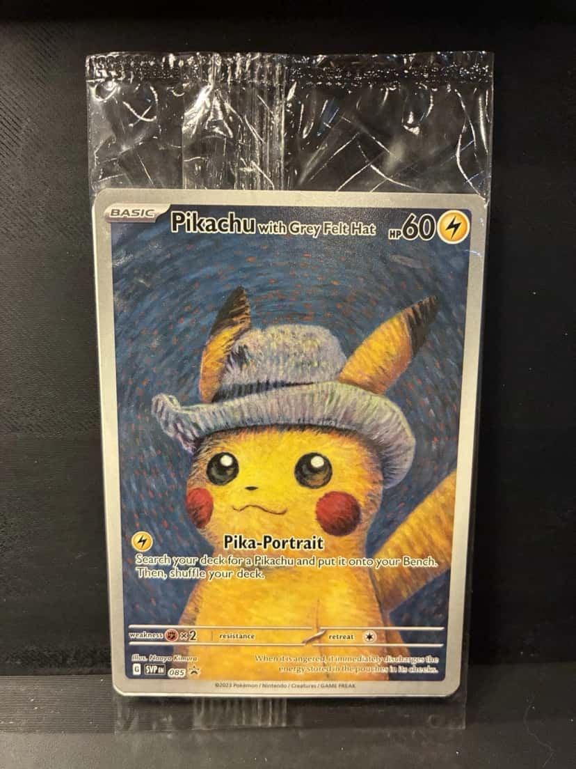Pikachu With Grey Felt Hat