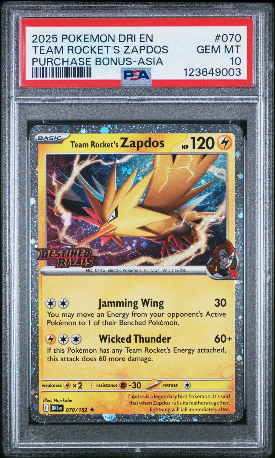 Team Rocket's Zapdos