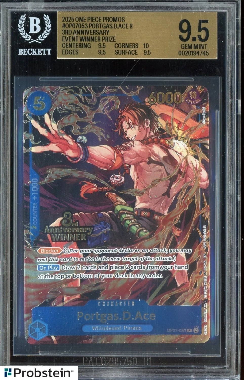 Portgas.D.Ace R/(3rd Anniversary Event Winner Prize)