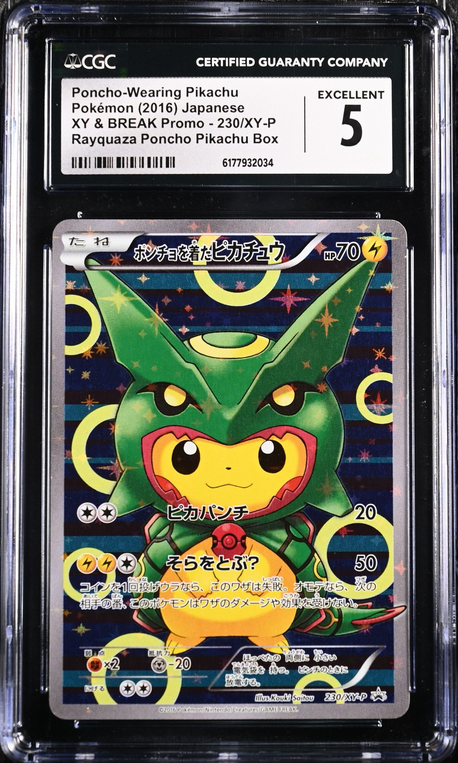 Poncho-wearing Pikachu