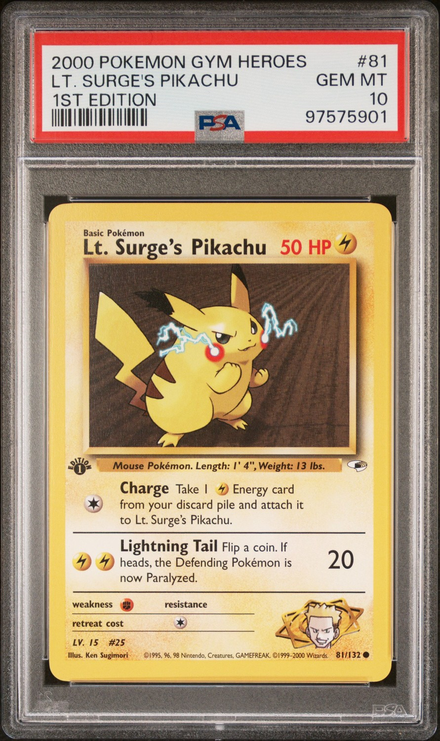 Lt. Surge's Pikachu