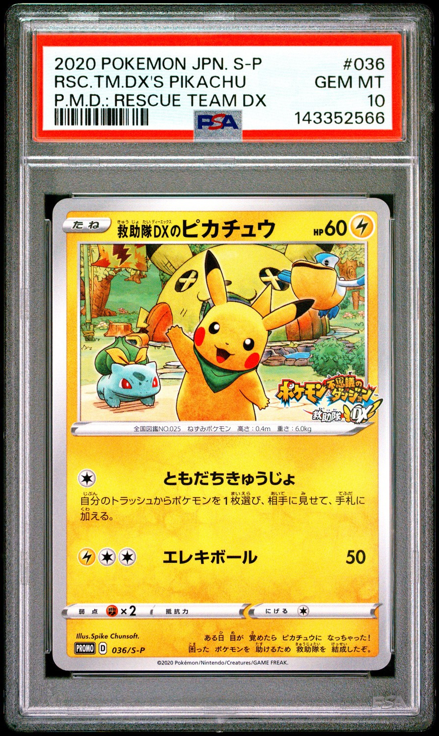 Rescue Team Dx's Pikachu