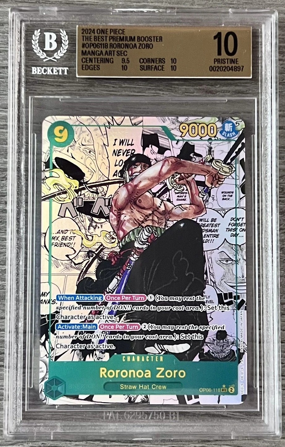 Roronoa Zoro MANGA ART SEC