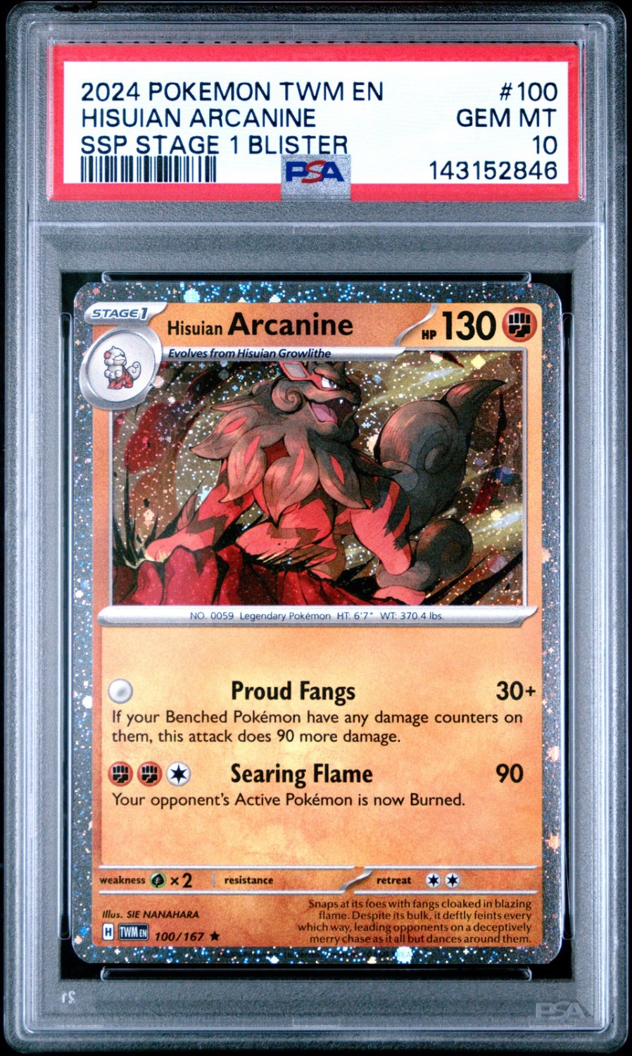 Hisuian Arcanine