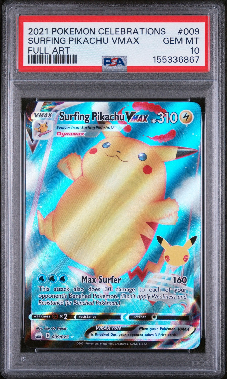 Surfing Pikachu Vmax