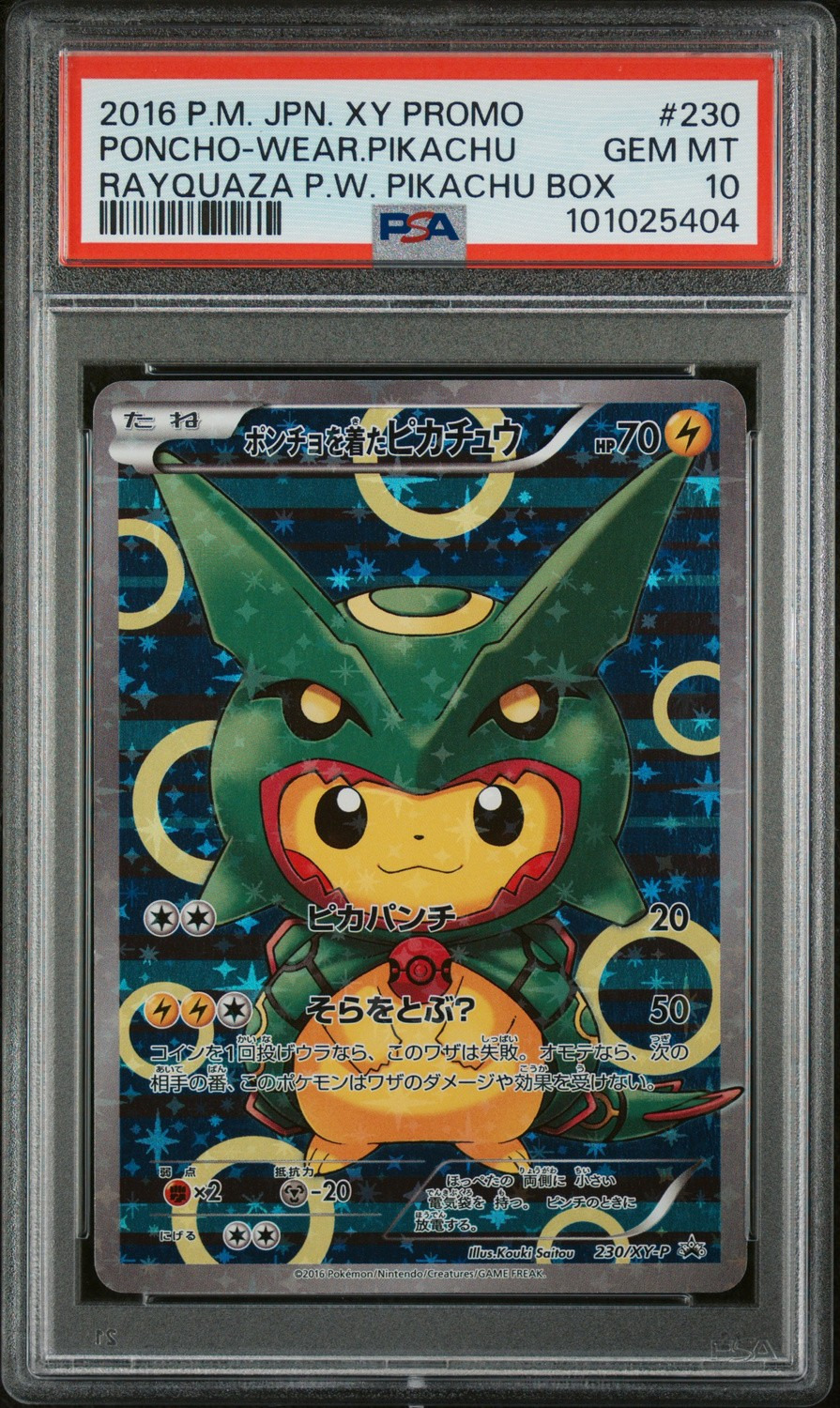 Poncho-Wearing Pikachu