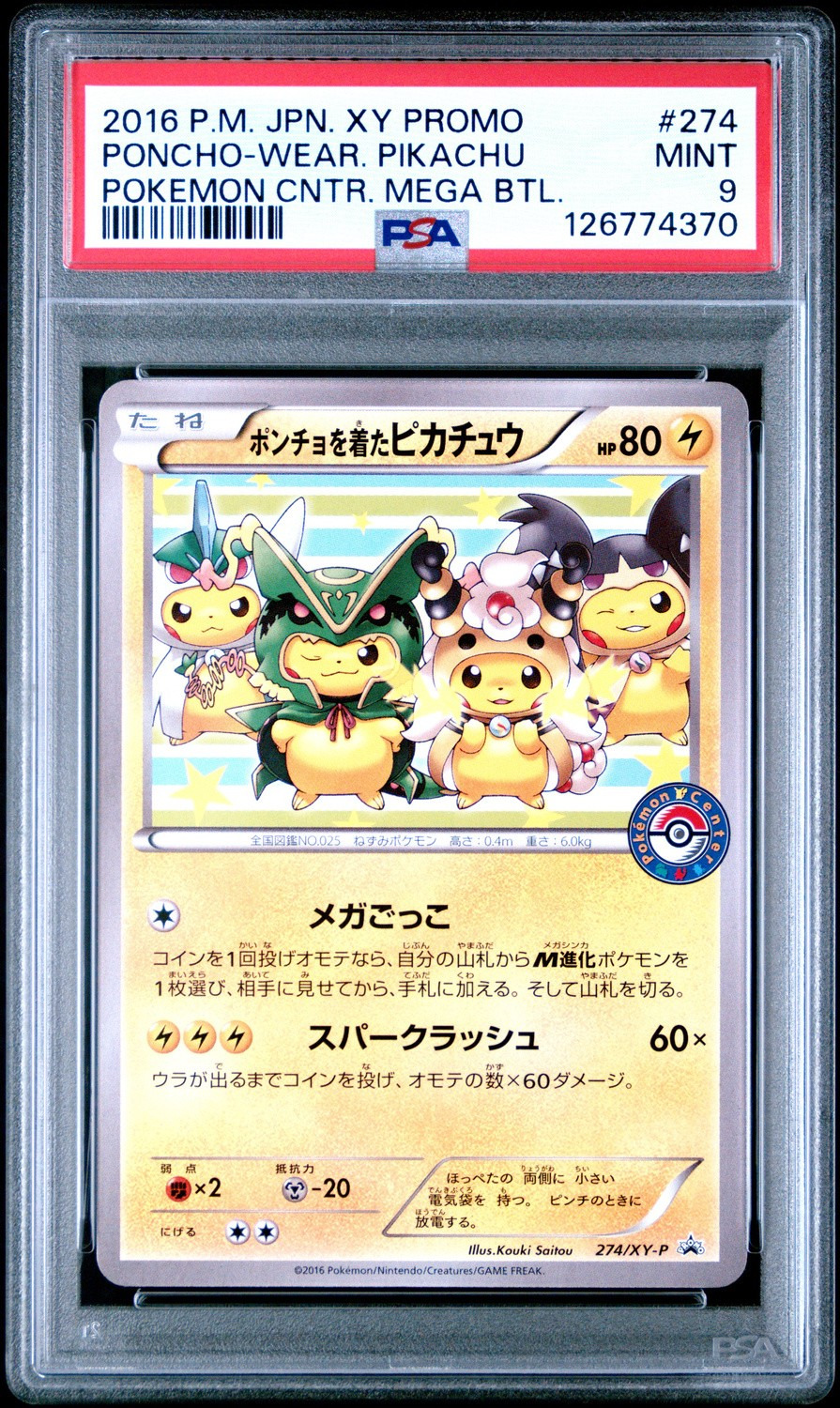 Poncho-Wear Pikachu