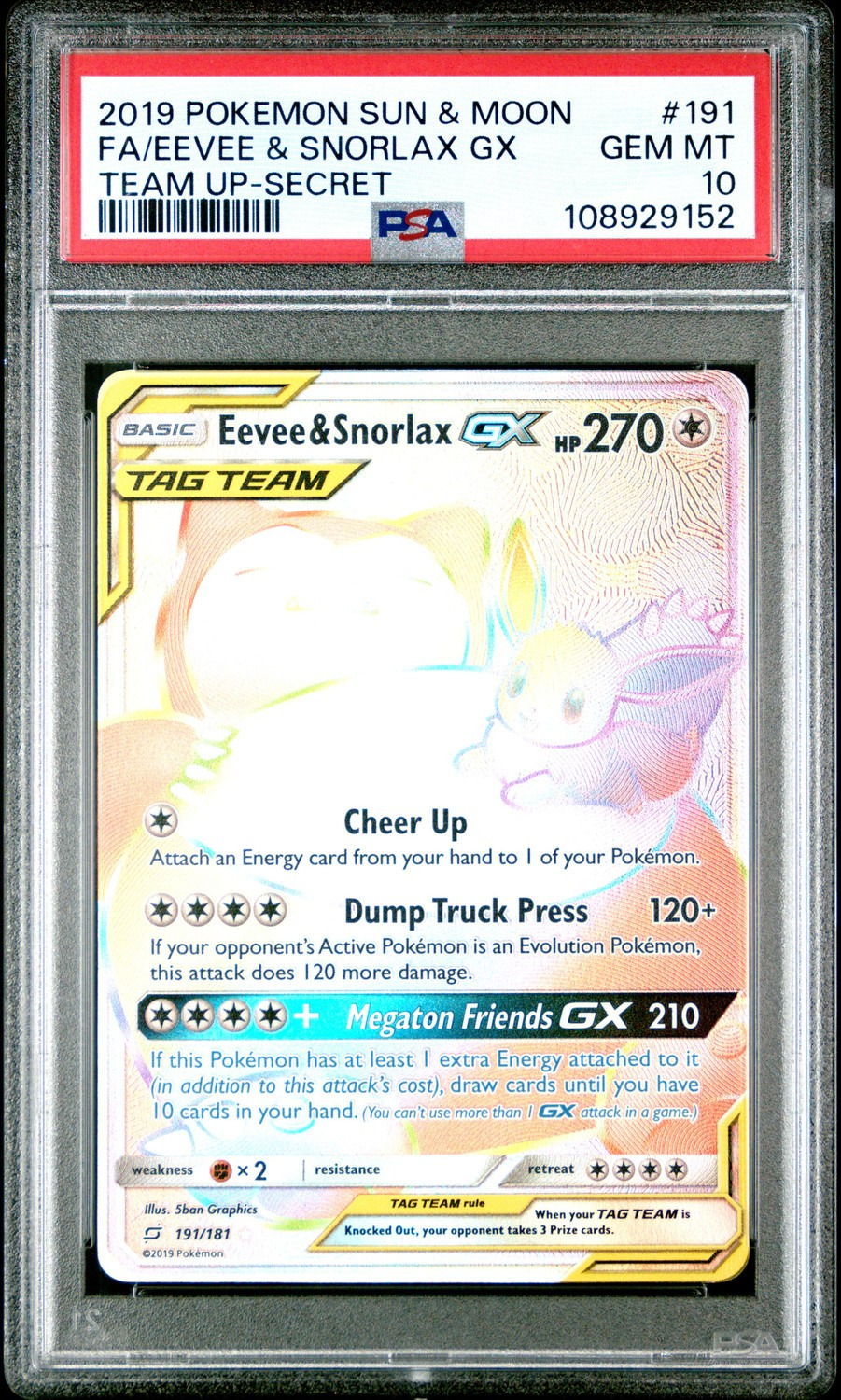 Eevee & Snorlax GX