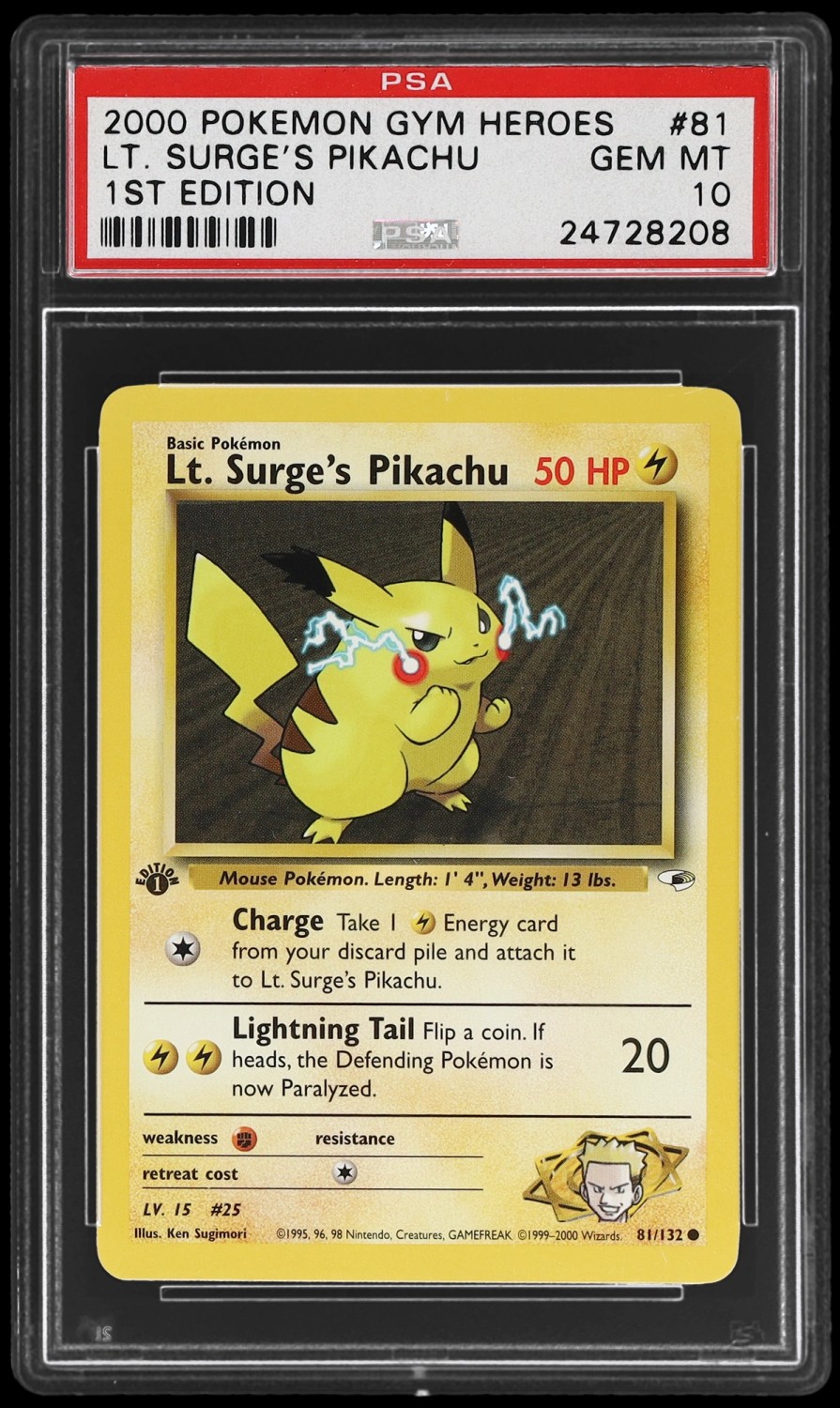 Lt. Surge's Pikachu