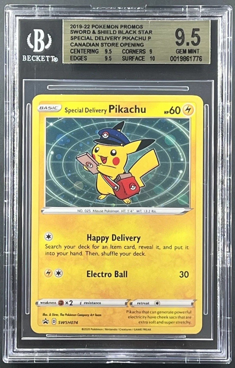 Special Delivery Pikachu P/(Canadian Pokemon Store Opening)