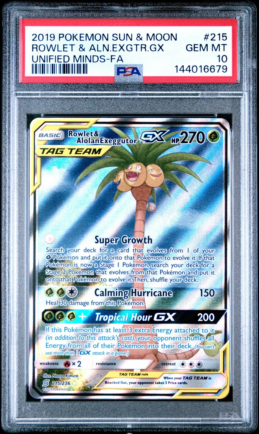 Rowlet & Alolan Exeggutor GX