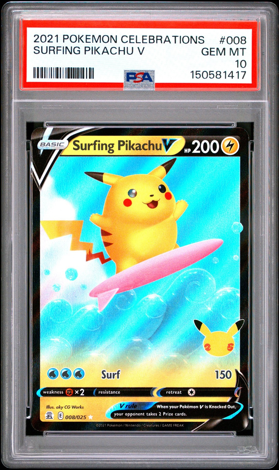 Surfing Pikachu V