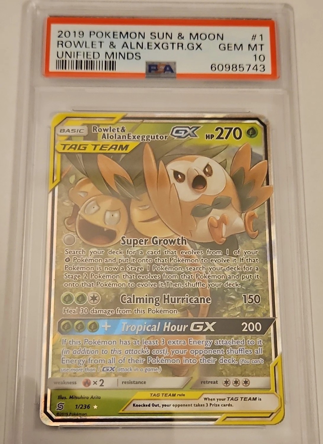 Rowlet & Alolan Exeggutor GX