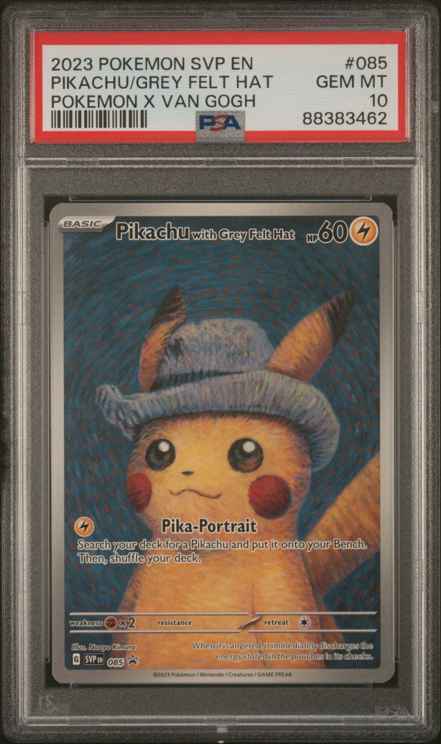 Pikachu/Grey Felt Hat