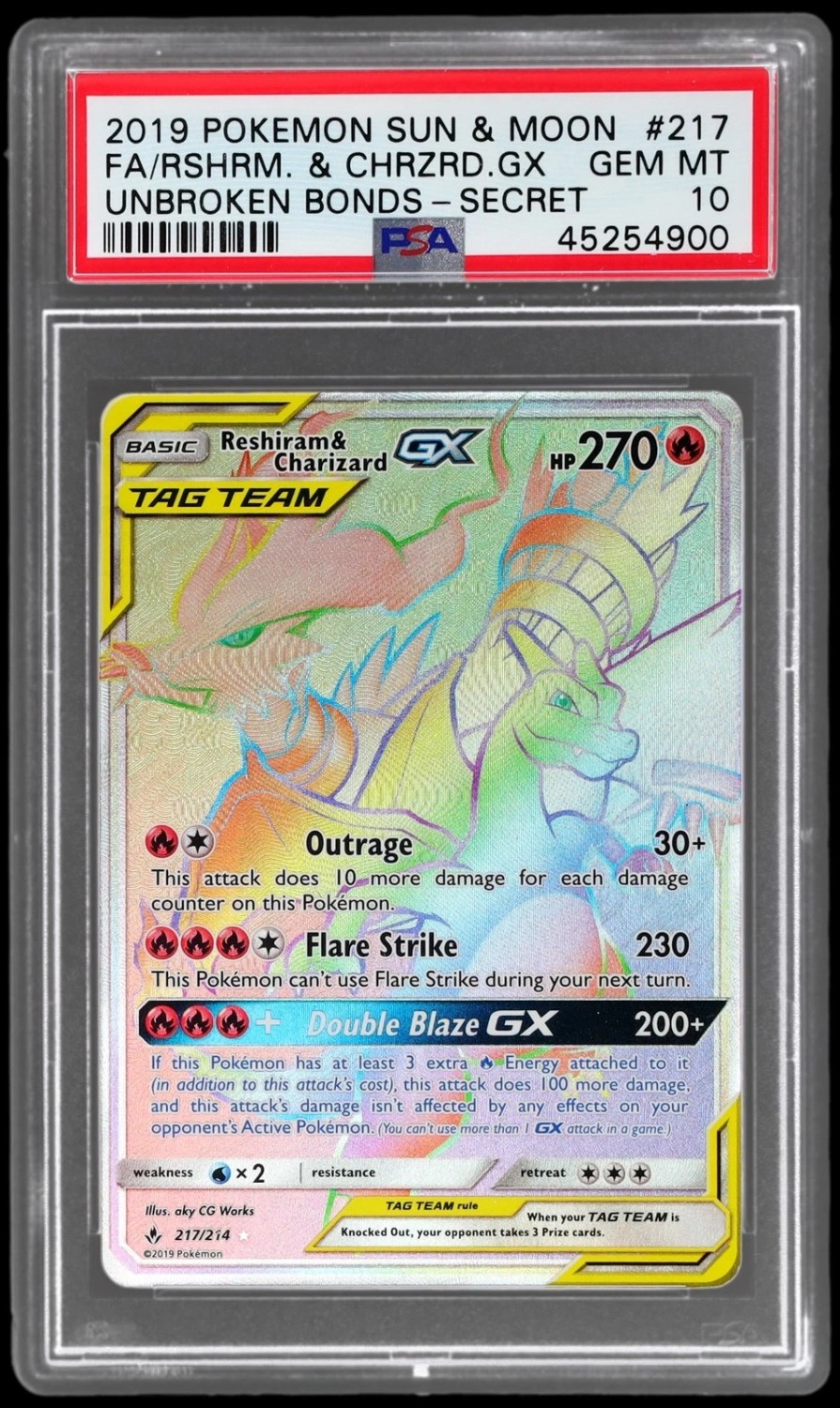 Reshiram & Charizard GX