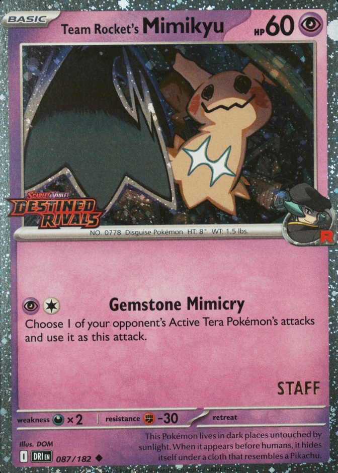 Non-Holo · Prerelease · Staff