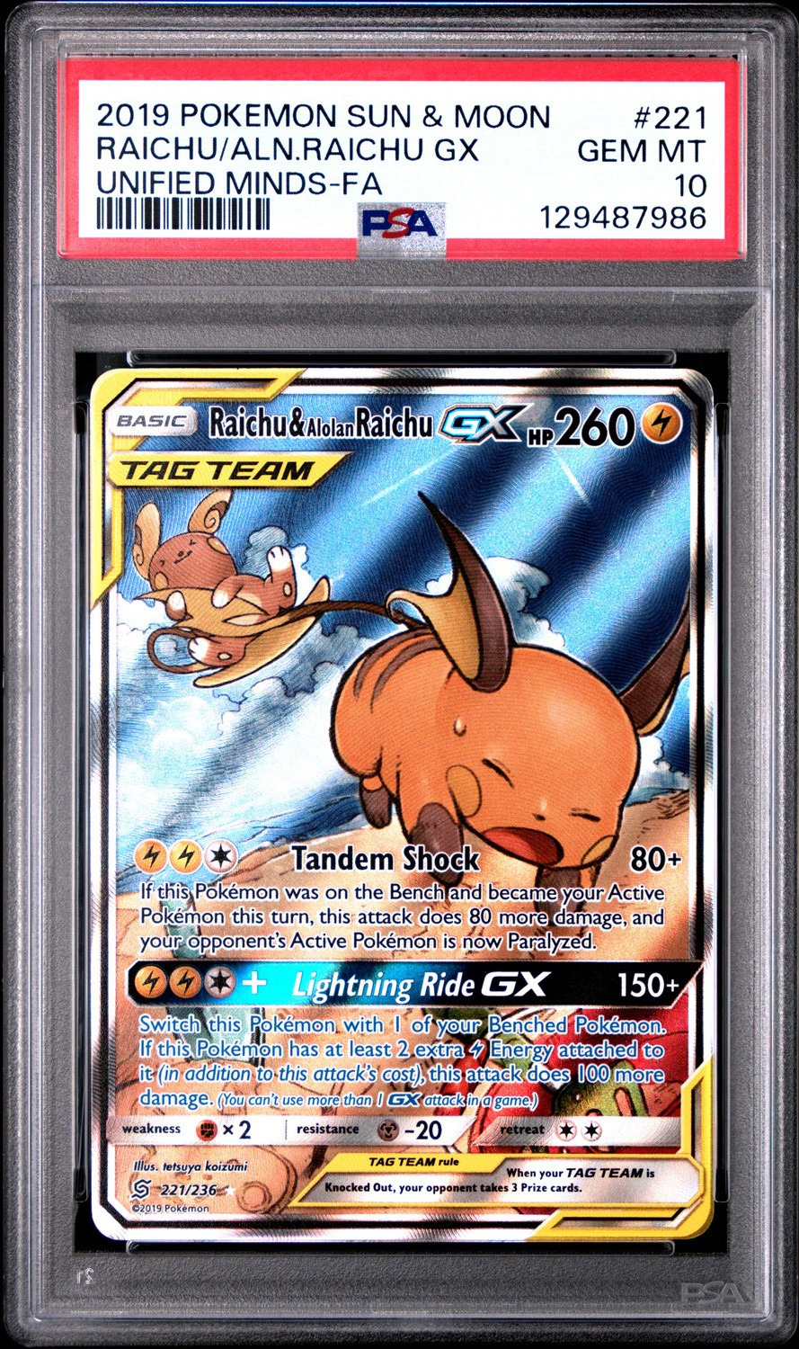 Raichu & Alolan Raichu GX