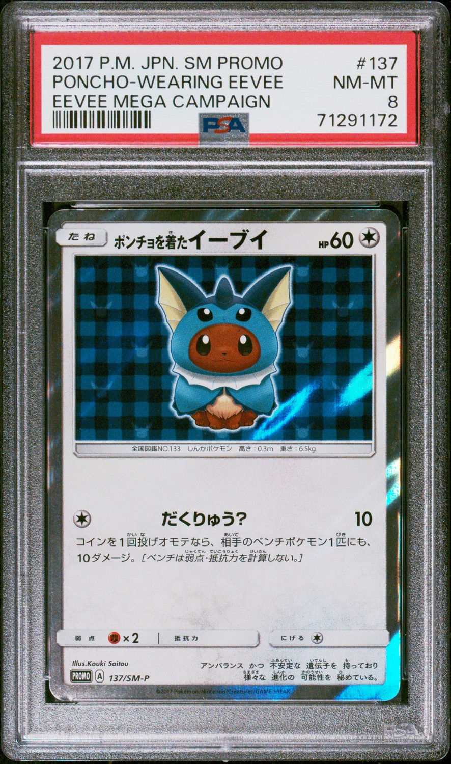 Poncho-wearing Eevee