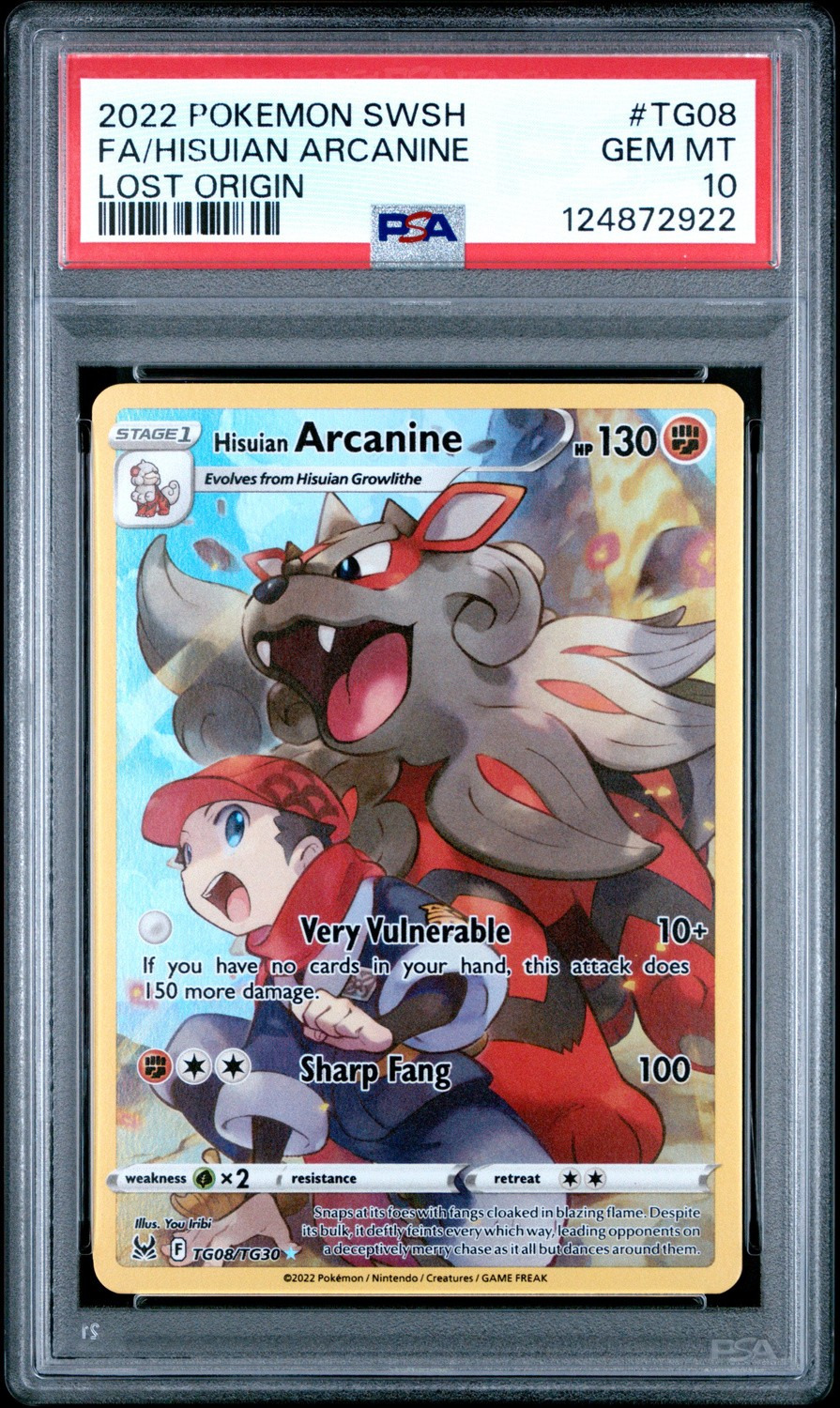 Hisuian Arcanine