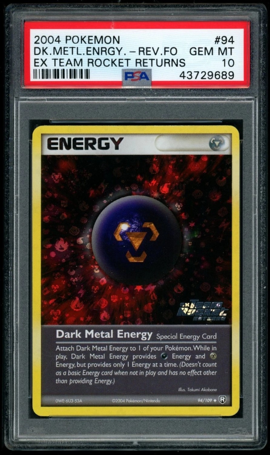 Dark Metal Energy