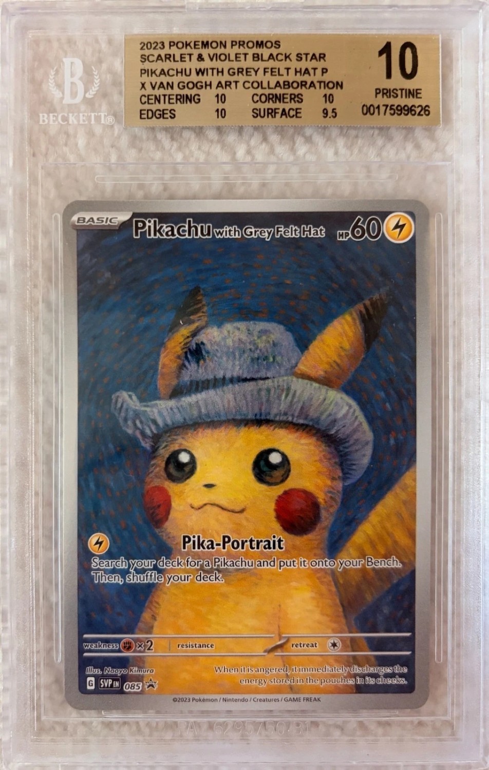 Pikachu/Grey Felt Hat